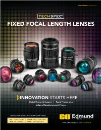 TECHSPEC® Fixed Focal Length Lenses