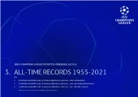 3. All-Time Records 1955-2021