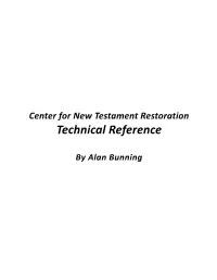 CNTR Technical Reference