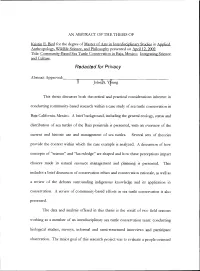 Community-Based Sea Turtle Conservation in Baja, Mexico: Integrating Science and Culture