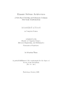 Dynamic Software Architectures