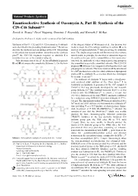 Enantioselective Synthesis of Oasomycin[Emsp14]A, Part II