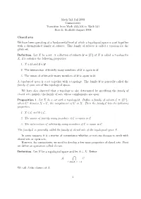 Math 541 Fall 2008 Connectivity Transition from Math 453/503 to Math 541 Ross E