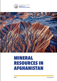 Mineral Resources in Afghanistan