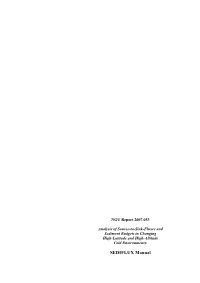 SEDIFLUX Manual