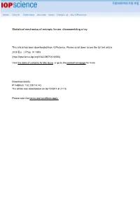 Statistical Mechanics of Entropic Forces: Disassembling a Toy