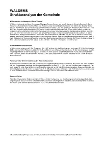 WALDEMS Strukturanalyse Der Gemeinde