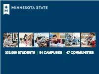 54 CAMPUSES | 47 COMMUNITIES Overview of Today’S Discussion