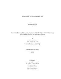 A Motivational Account of the Impact Bias DISSERTATION Presented In
