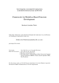 Framework for Modelica Based Function Development