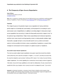 8 the Prospects of Open Access Repositories