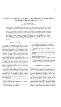 Changes and Continuations: the Post-Penal