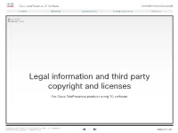 Cisco Telepresence TC Software Licensing Information (TC4.1)
