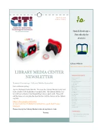 Library Media Center Newsletter