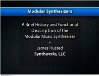Modular Synthesizers