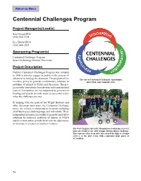 Centennial Challenges Program
