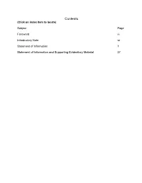 Contents (Click on Index Item to Locate)