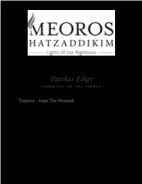 Parshas Eikev CHASSIDUS on the PARSHA