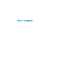 Ada's Legacy: Cultures of Computing from the Victorian to the Digital