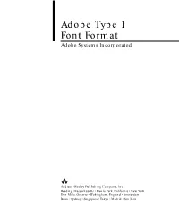 Adobe Type 1 Font Format Adobe Systems Incorporated