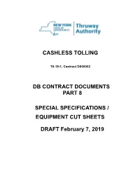 Cashless Tolling Db Contract Documents Part 8 Special