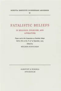 Fatalistic Beliefs