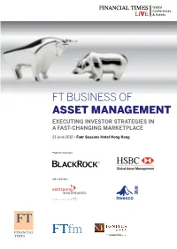 Ft Business of Asset Management Executing Investor Strategies in a Fast-Changing Marketplace