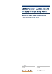 Statement of Evidence and Report to Planning Panel