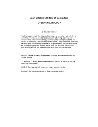 Alan Milstein's History of Computers
