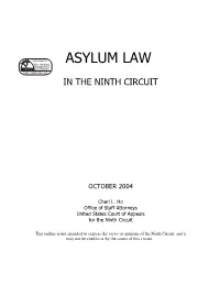 Asylum Law in the Ninth Circuit