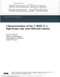 Characterization of the C-RED 2: a High-Frame Rate Near-Infrared Camera