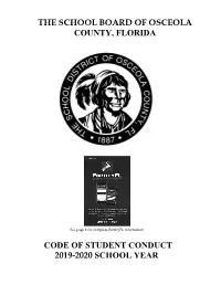 Code of Student Conduct 2019-2020 School Year