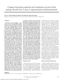 Computer-Based Data Acquisition and Visualization Systems in Field Geology