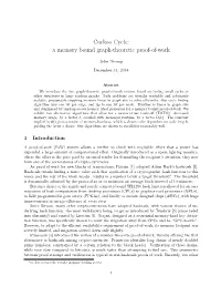 Cuckoo Cycle: a Memory Bound Graph-Theoretic Proof-Of-Work