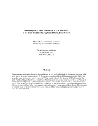 Inheriting Race: the Classification of U.S