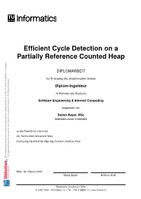Efficient Cycle Collection in a Hybrid Garbage Collector with Reference Counting and Mark-And-Sweep