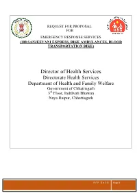 Request for Proposal for Emergency Response Services Njeevani Express