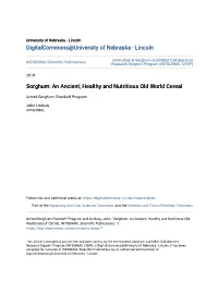 Sorghum and Millet Collaborative INTSORMIL Scientific Publications Research Support Program (INTSORMIL CRSP)