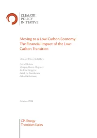 The Financial Impact of the Low- Carbon Transition