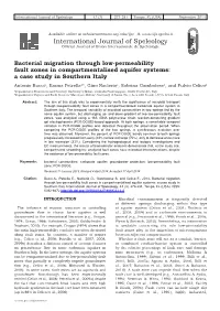 Bacterial Migration Through Low-Permeability Fault Zones In