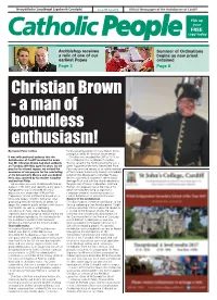 Christian Brown - a Man of Boundless Enthusiasm!