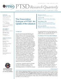 The Dissociative Subtype of PTSD