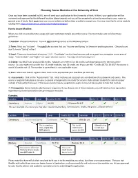 Choosing Course Modules at the University of Kent
