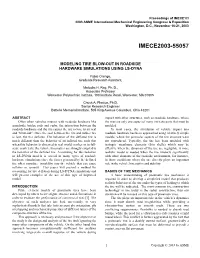 Modeling Tire Blow-Out in Roadside Hardware Simulations Using Ls-Dyna