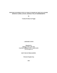 Process Intensification in the Synthesis of Organic Esters : Kinetics