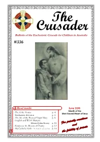 The Crusader Bulletin of the Eucharistic Crusade for Children in Australia #336