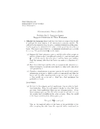 (501B) Problem Set 5. Bayesian Games Suggested Solutions by Tibor Heumann