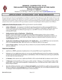 Application Guidelines and Requirements