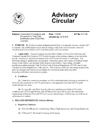 FAA Advisory Circular (AC) 61-135