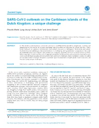 SARS-Cov-2 Outbreak on the Caribbean Islands of the Dutch Kingdom: a Unique Challenge